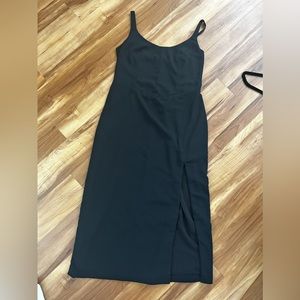 Never Worn Abercrombie & Fitch Black Dress with Slit — size L